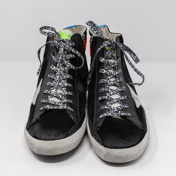 Golden Goose Francy Classic Black/Silver Sneakers - 11 US (44 EU) - Picture 5 of 7
